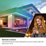 Bande lumineuse LED RGB/IC connectée, WiFi, étanche, rythme musical, 5 à 10 m – Image 3