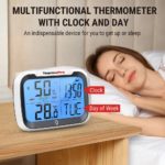 Thermomètre et hygromètre connecté, Bluetooth, rétro éclairage, station de météo – Image 5