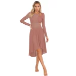 Robe de danse lyrique moderne, manches longues, paillettes, maille transparente, justaucorps – Image 3