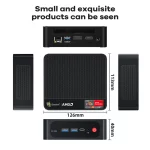 Mini PC AMD Ryzen 5 5500U, BT 5.2, WiFi 6, 16 Go de RAM DDR4, SSD NVMe, Windows 11 – Image 8