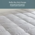 Duvet en plumes d'oie, couverture en duvet blanc, 100% coton égyptien, 4 saisons – Image 10