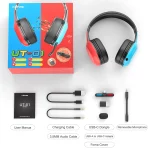 Casque de jeu sans fil avec microphone, UT-01, ultra-faible latence BT, vibrations, pour console et PC – Image 7
