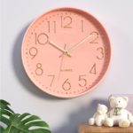 Horloge murale ronde à Quartz, design moderne, diamètre de 20 à 25 cm