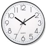 Horloge murale ronde à Quartz, silencieuse, verre antibuée et épaissi 4K, diamètre 30 cm – Image 3