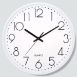 Horloge murale ronde à Quartz, silencieuse, verre antibuée et épaissi 4K, diamètre 30 cm – Image 4