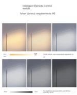 Lampadaire LED 28W réglable avec télécommande – 3600 lm, 3300K-6500K, hauteur ajustable – Image 7