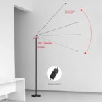 Lampadaire LED 28W réglable avec télécommande – 3600 lm, 3300K-6500K, hauteur ajustable – Image 3