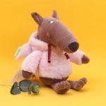 Peluche de p'tit loup et mouton mignon, avec vêtement doux et moelleux, 30 cm – Image 5