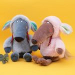Peluche de p'tit loup et mouton mignon, avec vêtement doux et moelleux, 30 cm – Image 4