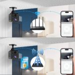 Mini caméra de sécurité 3MP, Wifi, 4G, faible consommation, détection PIR infrarouge, rechargeable – Image 6