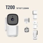 Caméra de surveillance connectée, Wi-Fi, 1080P, vision nocturne améliorée, détection intelligente, suivi de mouvement, Babyphone vidéo – Image 5