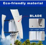 Energie éolienne à vent, 2000 à 5000W, turbine à axe vertical, générateur haute tension avec contrôleur hybride – Image 3