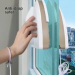 Nettoyeur de vitres magnétique, brosse double face, décharge d'eau automatique, avec 12 lingettes – Image 6