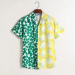 Chemise en coton pour homme, Double Match, à manches courtes, décontractée