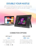 Moniteur portable 15.6″, écran IPS, 1920x1080, USB-C, Mini-HDMI – Image 2