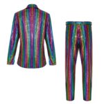 Costume à paillettes, déguisement disco, veste et pantalon de fête – Image 5