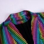 Costume à paillettes, déguisement disco, veste et pantalon de fête – Image 2