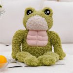 Peluche de grenouille musclée, douce et amusante, 35 cm – Image 3