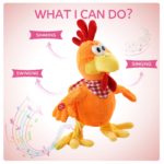 Peluche de poulet amusante, danse sur de la musique, 38 cm – Image 3