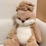 Peluche de lapin à longues oreilles, moelleux, super mignon, oreiller, 35 cm – Image 3