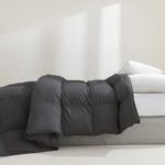 Couette en duvet d'oie, 100% coton, hydrophile et respirante, noire – Image 3