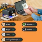 Graveur laser portable, CNC TX Pro 5500mW, marquage de logo, découpe, zone de gravure 85 x 85 mm – Image 3