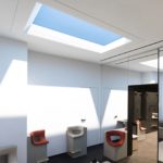Plafonnier LED de bien-être, imitation ciel bleu intelligente, puits de lumière artificiel, à intensité réglable – Image 3