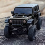 Mini voiture d'escalade RC 2.4GHz, Jeep Wrangler, moteur brossé 4x4, 1/24, 6.5km/h – Image 3