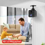 Mini caméra de sécurité 3MP, Wifi, 4G, faible consommation, détection PIR infrarouge, rechargeable – Image 7