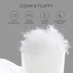 Couette en duvet d'oie, 100% coton, hydrophile et respirante, noire – Image 8
