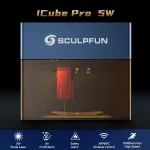 Graveur laser portable, iCube Pro 5W, Bluetooth, filtre à fumée, zone de gravure 130 x 130 mm – Image 2