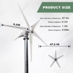 Energie éolienne à vent, 3000W, avec système hors réseau, 5 pales, pour usage domestique – Image 4