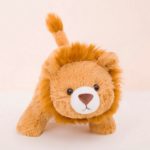 Peluche d'animaux, lion, éléphant, hippopotame, 45 cm