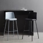 Chaise de bar moderne, décontractée et minimaliste, 65 cm – Image 6