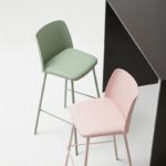 Chaise de bar moderne, décontractée et minimaliste, 65 cm – Image 2