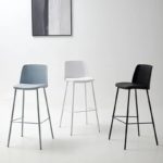 Chaise de bar moderne, décontractée et minimaliste, 65 cm – Image 4