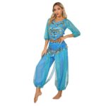 Costume de danse orientale, paillettes brillantes, élastique, taille unique – Image 4