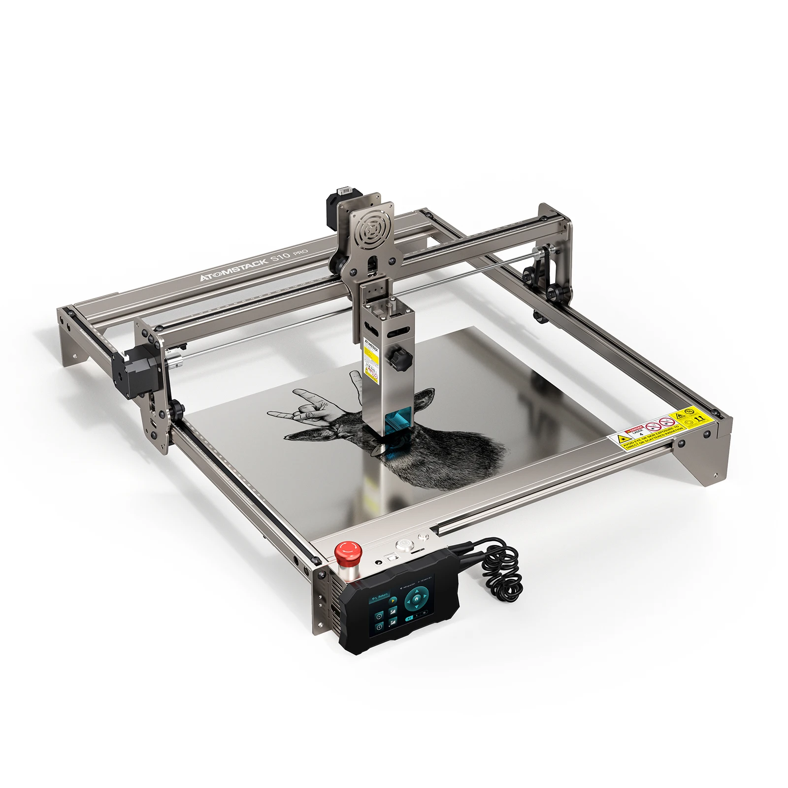 Graveur laser CNC haute puissance, ATOMSTACK S10 Pro, 50W, Pack complet pour découpe et gravure, support hors ligne