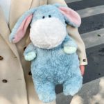 Peluche d'animaux, gros doudou, lapin, cochon, dinosaure, ours, renard, chat noir, 40 cm – Image 5