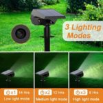 Lot de 2 projecteurs à énergie solaire, 52 LED, IP65, 3 modes d’éclairage, avec capteur de lumière – Image 5