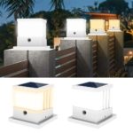 Lampe solaire pour poteau d'extérieur, étanche IP65, 2000mAh, lanterne de jardin