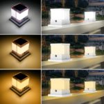 Lampe solaire pour poteau d'extérieur, étanche IP65, 2000mAh, lanterne de jardin – Image 6