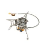 Réchaud à gaz à trois têtes, haute puissance 5800 W, avec allumage électrique, cuisinière de camping avec boîte