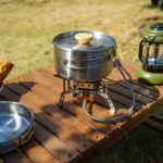 Ensemble de casseroles de camping en acier inoxydable 304, avec sac de rangement, équipement de randonnée – Image 2