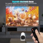 Projecteur Android 11, HY300 Plus, focus électronique, 1280x720P, 4K, WiFi 6, rotation 180°, Home cinéma – Image 3