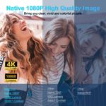 Projecteur portable Android 11, HY320, 1920x1080P, 4K, WiFi 6, rotation 180°, Home cinéma – Image 5