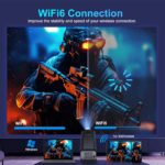 Projecteur portable Android 11, HY320, 1920x1080P, 4K, WiFi 6, rotation 180°, Home cinéma – Image 7