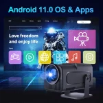 Projecteur portable Android 11, HY320, 1920x1080P, 4K, WiFi 6, rotation 180°, Home cinéma – Image 10