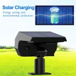 Lot de 2 projecteurs à énergie solaire, 52 LED, IP65, 3 modes d’éclairage, avec capteur de lumière – Image 3