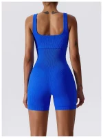 Combishort de fitness sans couture, avec bretelles, respirante, séchage rapide – Image 15